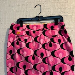 Loudmouth Golf Pink and Black Skort